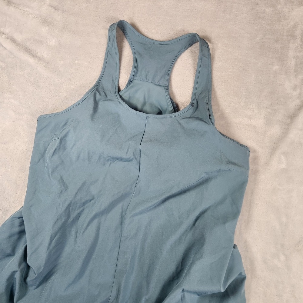 Halara Breezeful Racerback Athleisure Dress Womens L Sage Green High Low Flowy - Picture 5 of 9
